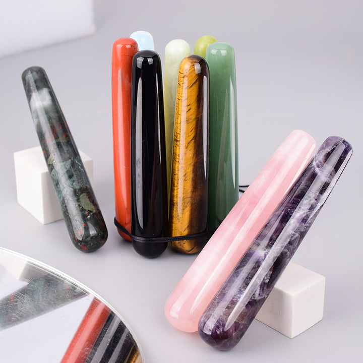 Premium Natural Quartz Yoni Wand Crystal Massage Stick for Acupuncture, Face Scraping, and Beauty Care – Made from Rose Quartz
