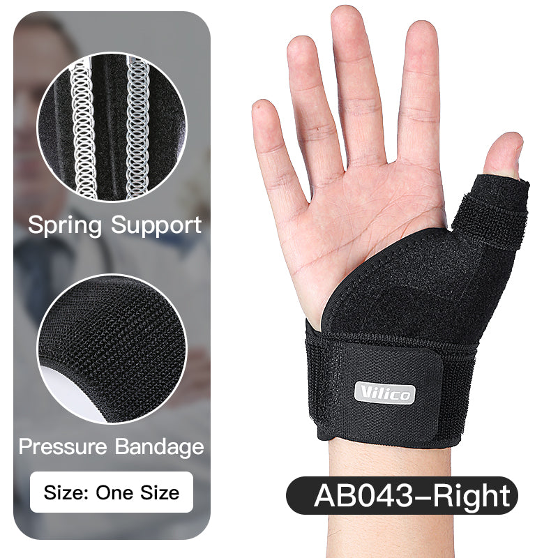 Premium Adjustable Thumb Wrist Stabilizer Brace for Arthritis, Tendonitis, & Carpal Tunnel Support, Elastic Bandage with 