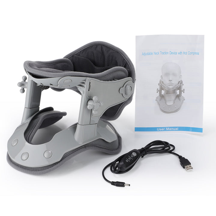 Premium Silicone Neck Brace for Cervical Pain Relief, Breathable & Waterproof Support Collar for Neck Injuries, Stiffness, 