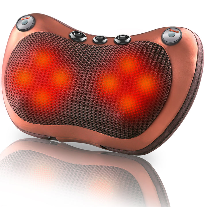 Premium Electric Shiatsu Massage Pillow for Neck, Back, and Body Pain Relief | Multifunctional Heating Massage Pillow for Car