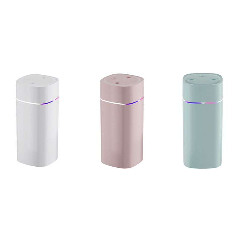 High Quality 600ml USB Air Humidifier with Double Spray Ports, Essential Oil Aromatherapy Cool Mist Maker for Home & Office