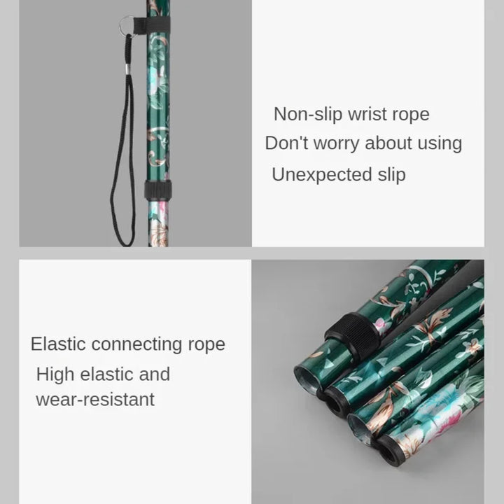 Premium Ultralight Trekking Poles – Adjustable Folding Hiking Walking Sticks, Telescopic Aluminum Poles with EVA Non-Slip 