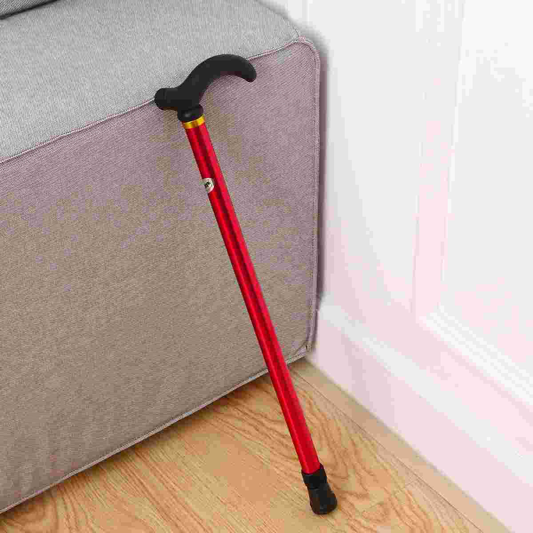 Premium Adjustable Walking Stick Cane – 2-Section Anti-Skid, Anti-Shock Crutch for Seniors, Lightweight Aluminum Alloy, Non-Slip Rubber Base, Adjustable Height 75-90cm for Hiking and Daily Support