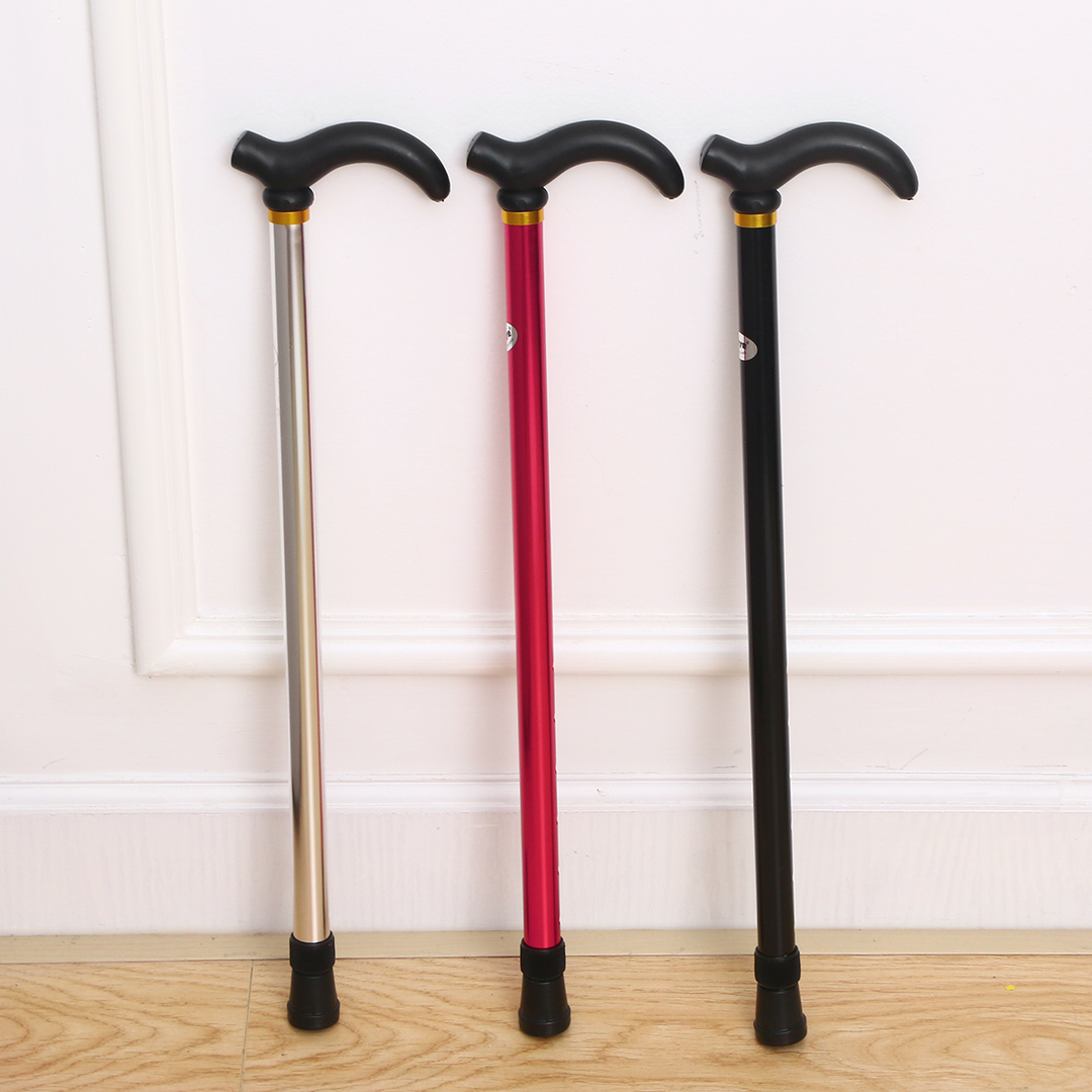 Premium Adjustable Walking Stick Cane – 2-Section Anti-Skid, Anti-Shock Crutch for Seniors, Lightweight Aluminum Alloy, Non-Slip Rubber Base, Adjustable Height 75-90cm for Hiking and Daily Support