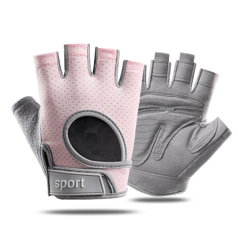 Premium Half Finger Gloves for Gym & Cycling - Anti-Slip Gel Pad Workout Gloves for Men & Women, Fingerless Fitness Gloves,