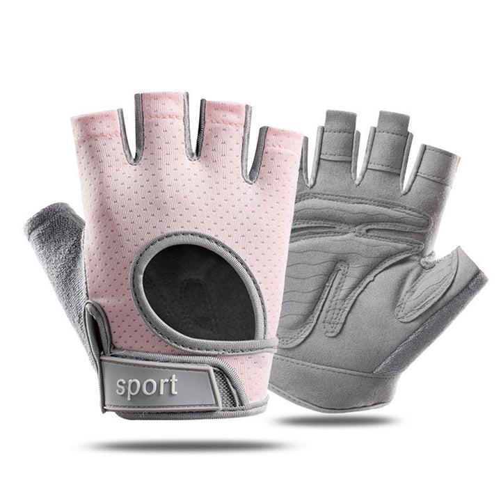 Premium Half Finger Gloves for Gym & Cycling - Anti-Slip Gel Pad Workout Gloves for Men & Women, Fingerless Fitness Gloves,