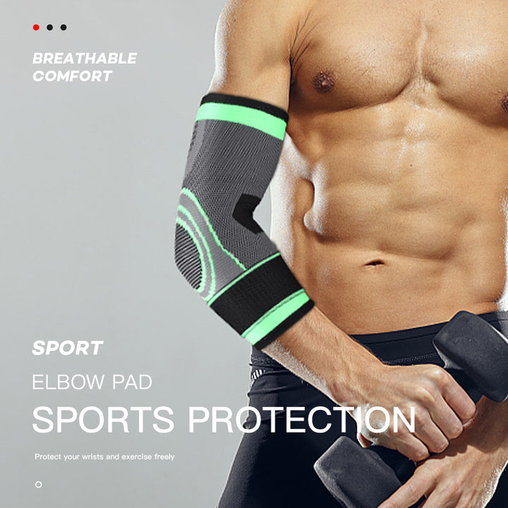 Premium Breathable Elastic Elbow Support Arm Sleeve for Basketball & Badminton – One-Piece Design, Comfortable & Protective,
