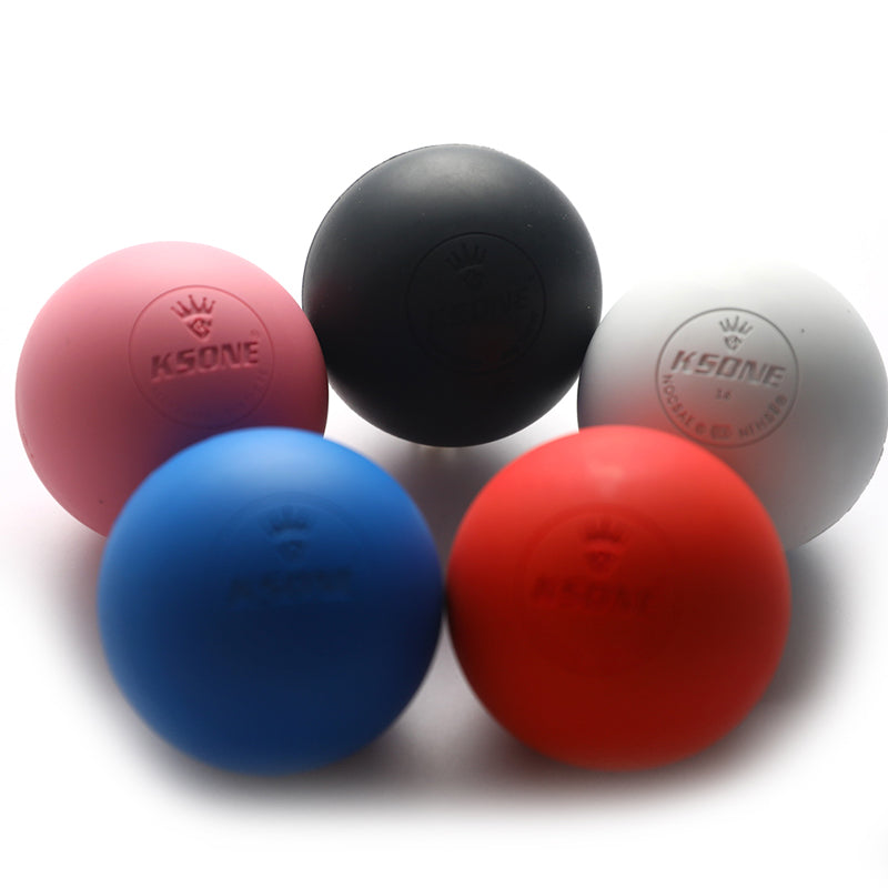 Premium Rubber Massage Ball for Muscle Relaxation, Pain Relief, and Trigger Point Therapy – Lacrosse Fascia Ball for Yoga