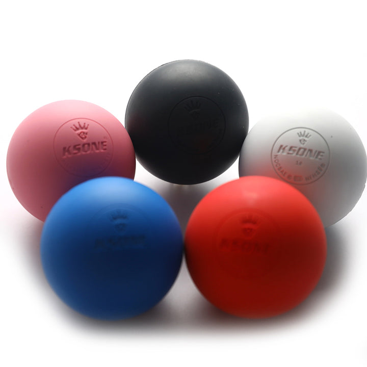 Premium Rubber Massage Ball for Muscle Relaxation, Pain Relief, and Trigger Point Therapy – Lacrosse Fascia Ball for Yoga