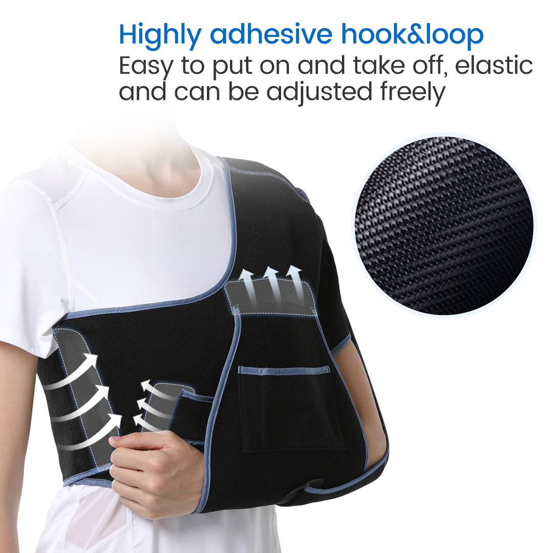 Premium Shoulder Support Brace for Rotator Cuff Injury and Arthritis – Breathable Arm Sling Immobilizer for Comfortable 