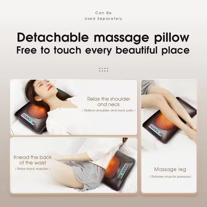 Premium Full Body Electric Massage Mattress with Heating & Vibration – Pain & Stress Relief for Neck, Back, Foot, and Bod