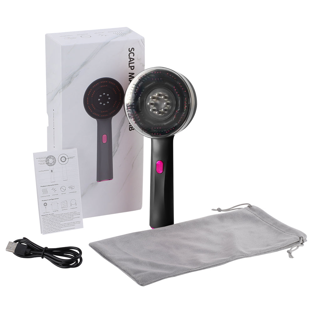 Premium Breo Scalp3 Electric Scalp Massaging Brush with Anti-Hair Loss Function, IPX7 Waterproof, Cordless Design for Home &