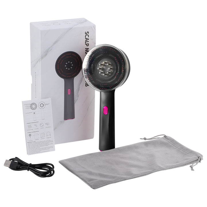 Premium Breo Scalp3 Electric Scalp Massaging Brush with Anti-Hair Loss Function, IPX7 Waterproof, Cordless Design for Home &