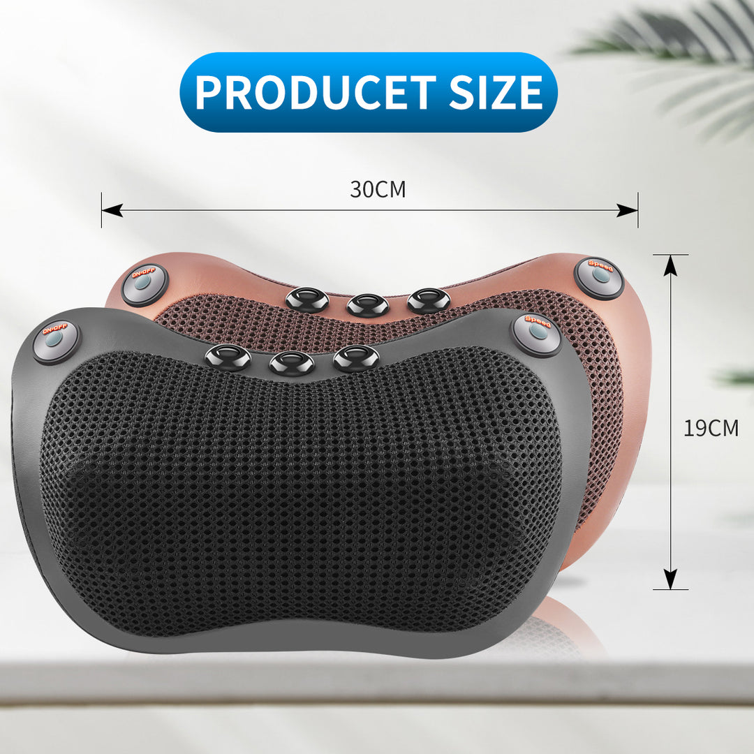 Premium Electric Shiatsu Massage Pillow for Neck, Back, and Body Pain Relief | Multifunctional Heating Massage Pillow for Car