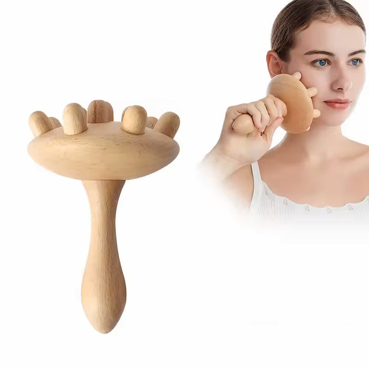 Premium Wooden Therapy Massage Tools – Complete Set for Body Shaping, Anti-Cellulite, Lymphatic Drainage, and Waist Sculpting, Ergonomic Design for Professional and Home Use