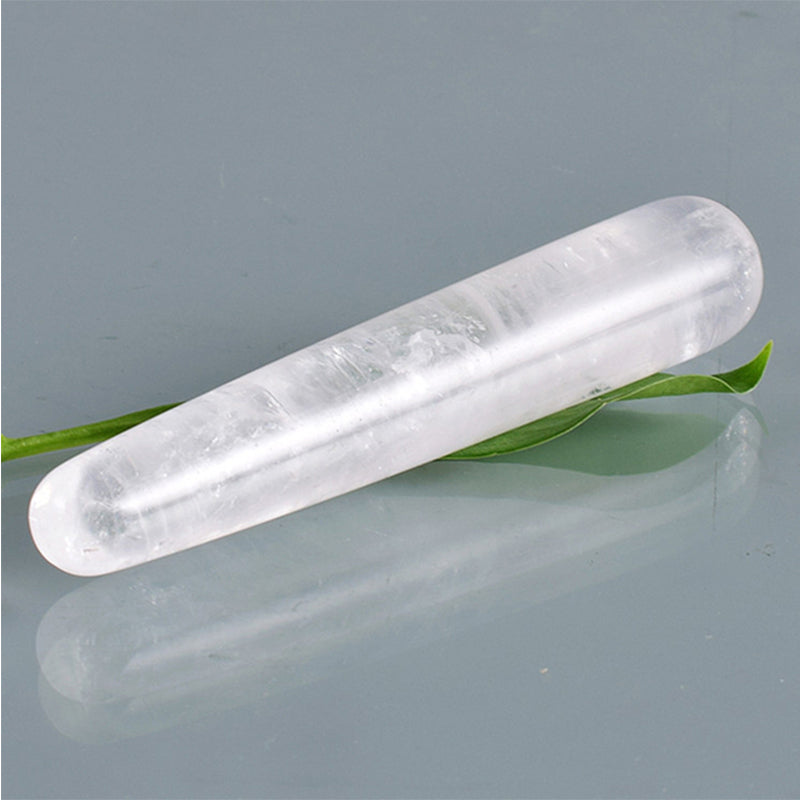 Premium Natural Quartz Yoni Wand Crystal Massage Stick for Acupuncture, Face Scraping, and Beauty Care – Made from Rose Quartz