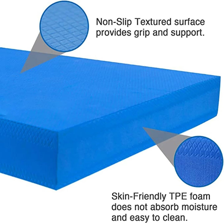 Premium Non-Slip Yoga Mat Balance Pad – Soft Foam Cushion for Pilates & Fitness – Ideal for Exercise, Body Building, and