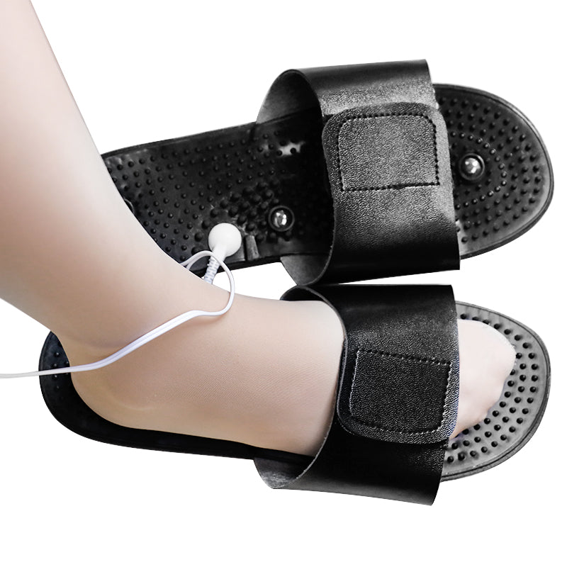 Premium Electric Muscle Stimulator Massage Slippers for Pain Relief – TENS Therapy Foot Massager with Acupuncture Function 