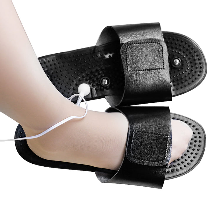 Premium Electric Muscle Stimulator Massage Slippers for Pain Relief – TENS Therapy Foot Massager with Acupuncture Function 