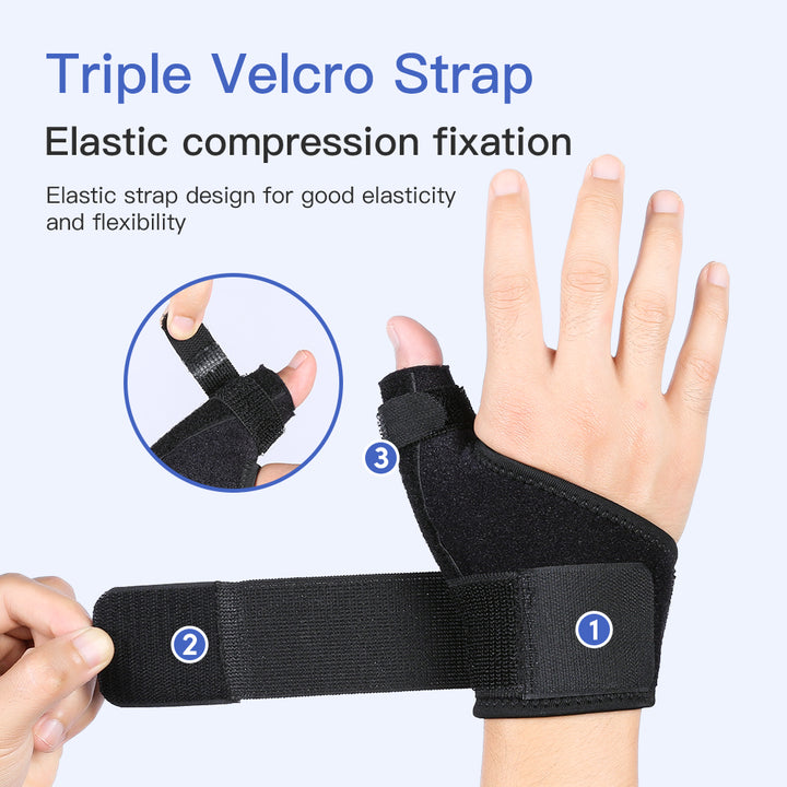 Premium Adjustable Thumb Wrist Stabilizer Brace for Arthritis, Tendonitis, & Carpal Tunnel Support, Elastic Bandage with 