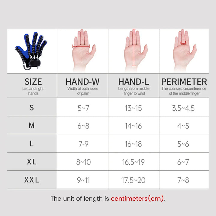 Premium Hand Rehabilitation Glove for Stroke Recovery | Hemiplegia Therapy Device | Finger Exerciser for Cerebral Infarction