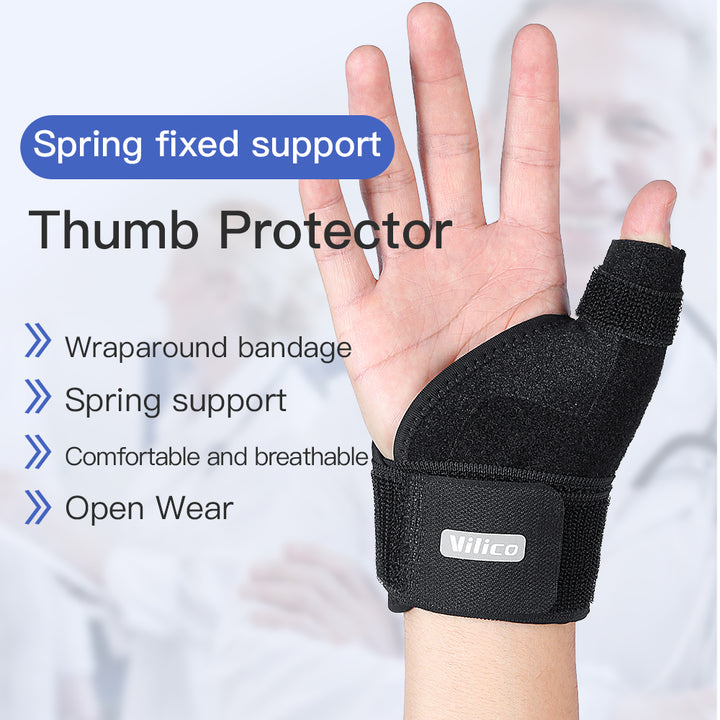 Premium Adjustable Thumb Wrist Stabilizer Brace for Arthritis, Tendonitis, & Carpal Tunnel Support, Elastic Bandage with 