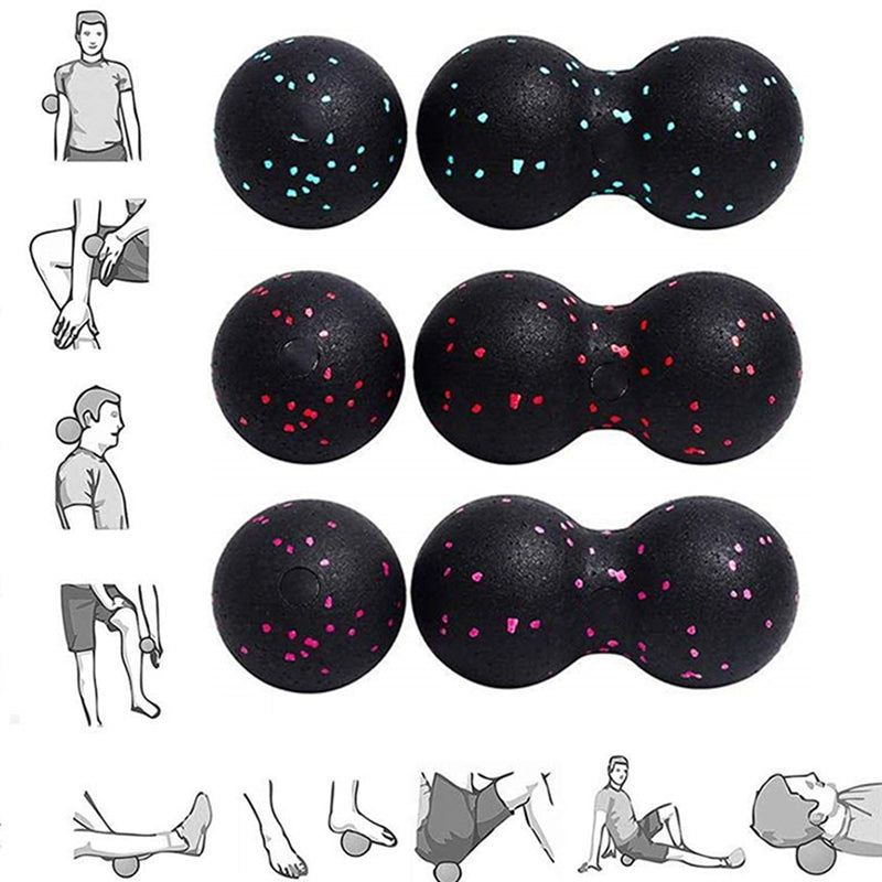 Premium EPP Lacrosse Myofascia Peanut Massage Ball for Pain Relief, High-Density Yoga Ball for Fitness, Body Fascia Exercise