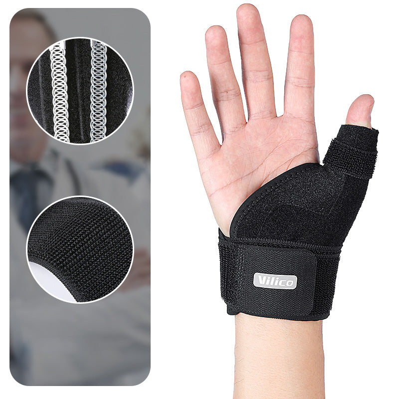 Premium Adjustable Thumb Wrist Stabilizer Brace for Arthritis, Tendonitis, & Carpal Tunnel Support, Elastic Bandage with Pressure Support for Pain Relief and Injury Prevention, Comfortable Fit, Free Size