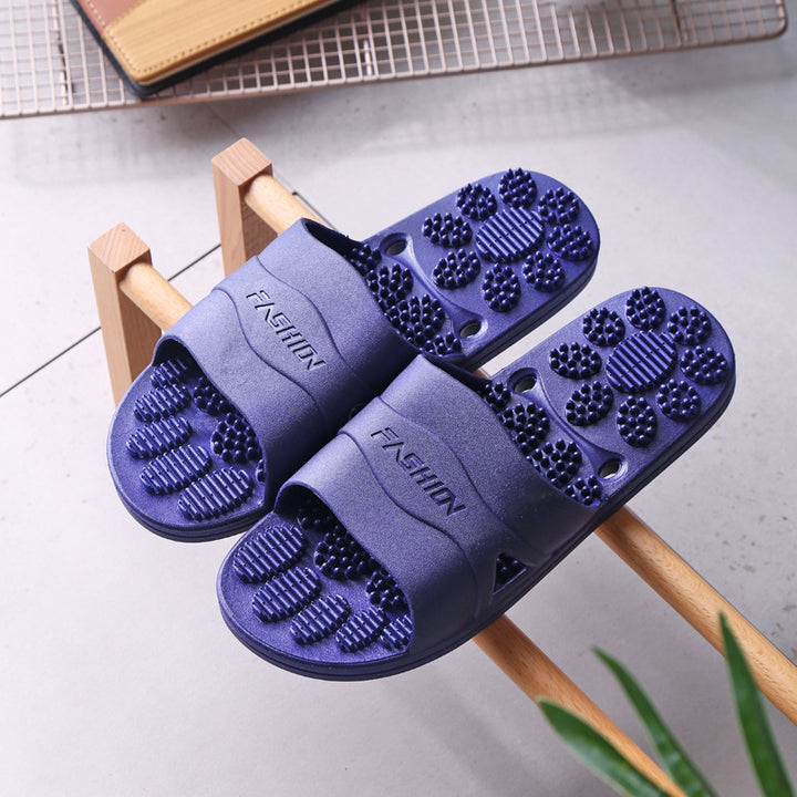 Premium Extra Large Acupoint Massage Slippers – Non-Slip Hollow Design for Indoor Home and Bathroom Use, Comfortable Sole Support for Men and Women, Ideal for Relaxation and Foot Therapy