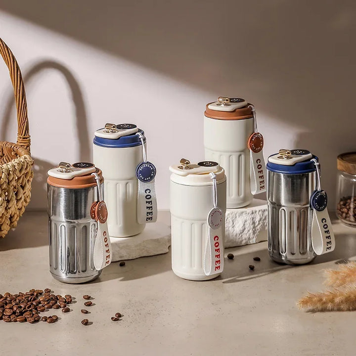Premium Smart Thermos Bottle – 450ml Stainless Steel Vacuum Cup with Temperature Display, Portable Business Thermal Mug