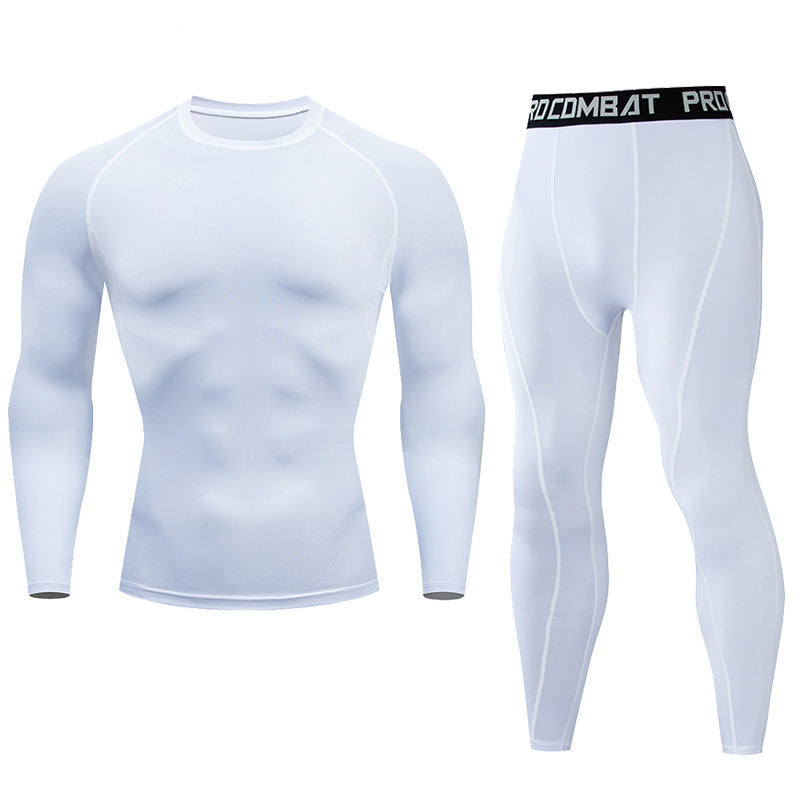 Premium Men’s Compression Sportswear Set – Quick-Dry Gym Suit, Yoga & Fitness Tracksuit, 2-Piece Workout Outfit