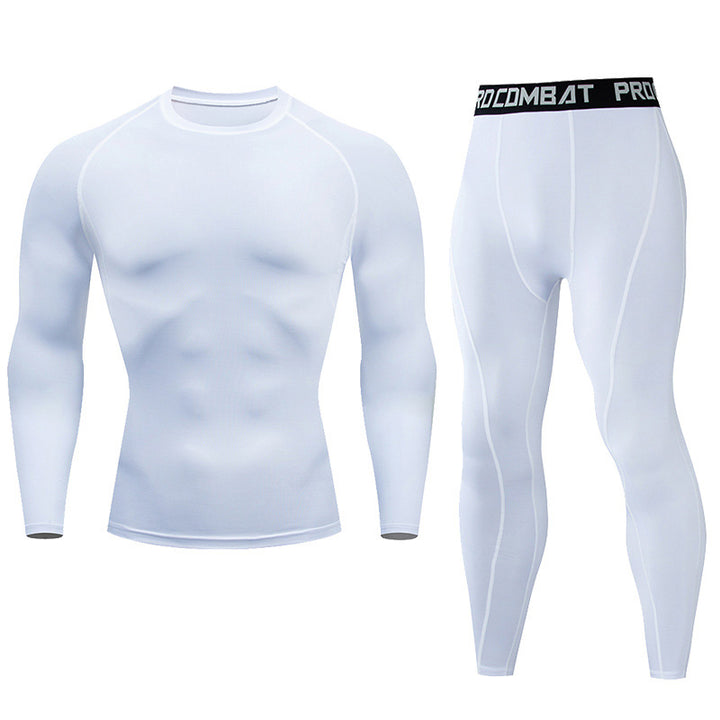 Premium Men’s Compression Sportswear Set – Quick-Dry Gym Suit, Yoga & Fitness Tracksuit, 2-Piece Workout Outfit