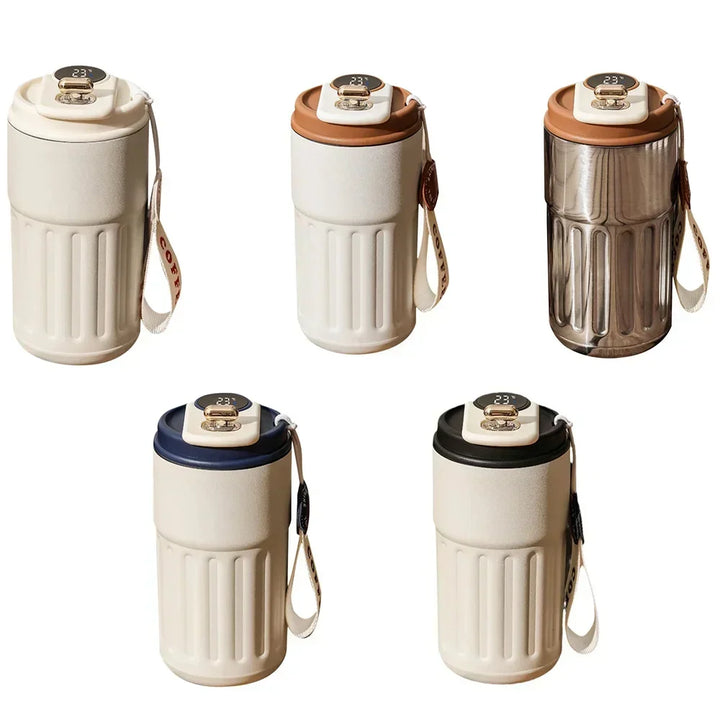 Premium Smart Thermos Bottle – 450ml Stainless Steel Vacuum Cup with Temperature Display, Portable Business Thermal Mug