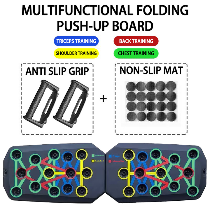 Premium Push-up Board Set – Portable Multifunctional Fitness Equipment for Chest, Abs, Arms & Back Training, Foldable, 