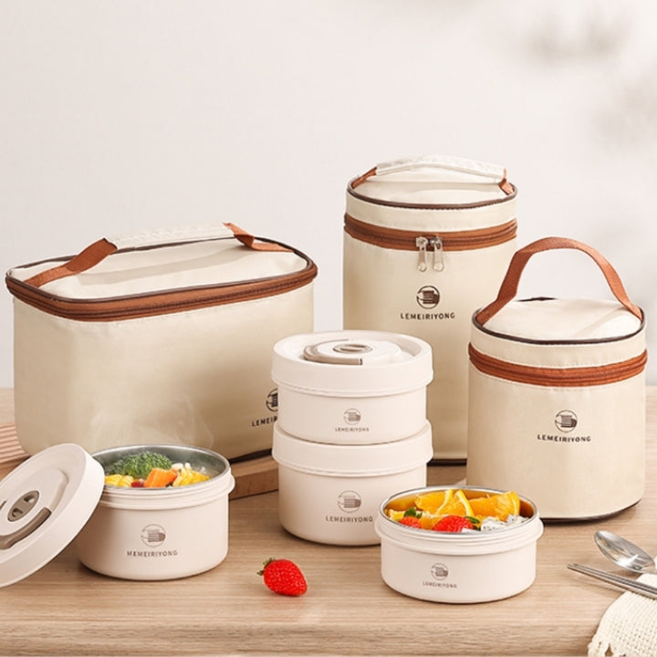 Premium Insulated 304 Stainless Steel Lunch Box – Multi-Layer Design, Microwave Safe, Durable, Leak-Proof, Perfect for On-the
