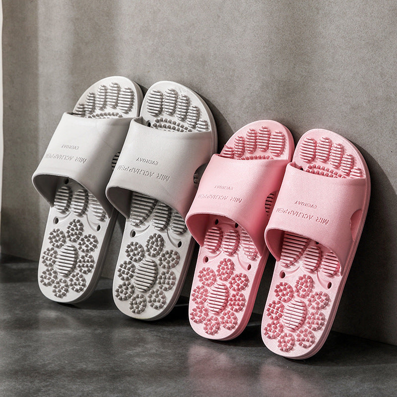Premium Extra Large Acupoint Massage Slippers – Non-Slip Hollow Design for Indoor Home and Bathroom Use, Comfortable Sole Support for Men and Women, Ideal for Relaxation and Foot Therapy
