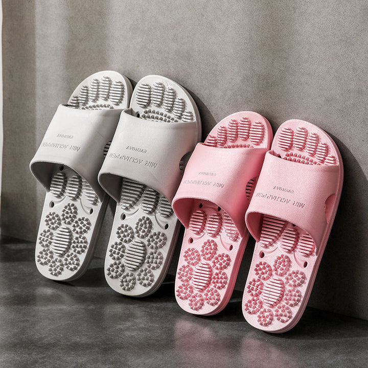 Premium Extra Large Acupoint Massage Slippers – Non-Slip Hollow Design for Indoor Home and Bathroom Use, Comfortable Sole Support for Men and Women, Ideal for Relaxation and Foot Therapy