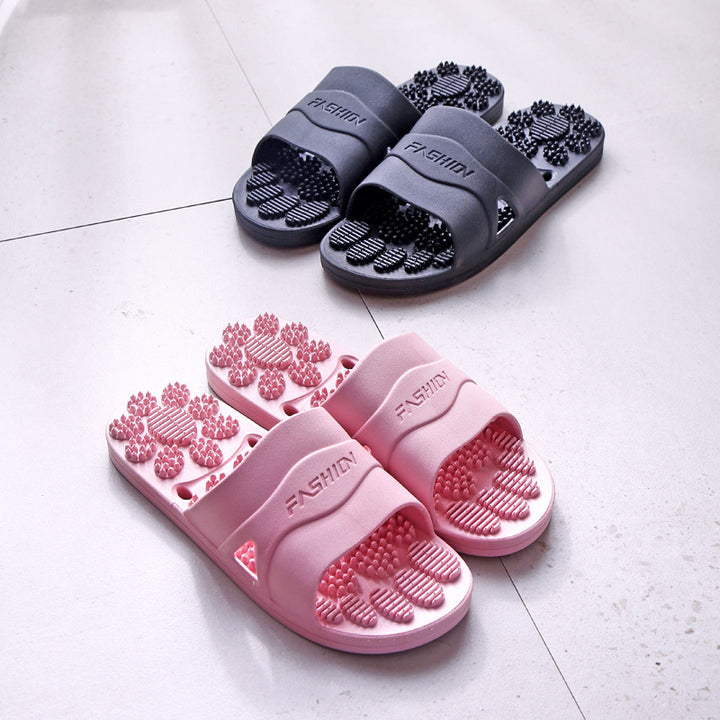 Premium Extra Large Acupoint Massage Slippers – Non-Slip Hollow Design for Indoor Home and Bathroom Use, Comfortable Sole Support for Men and Women, Ideal for Relaxation and Foot Therapy