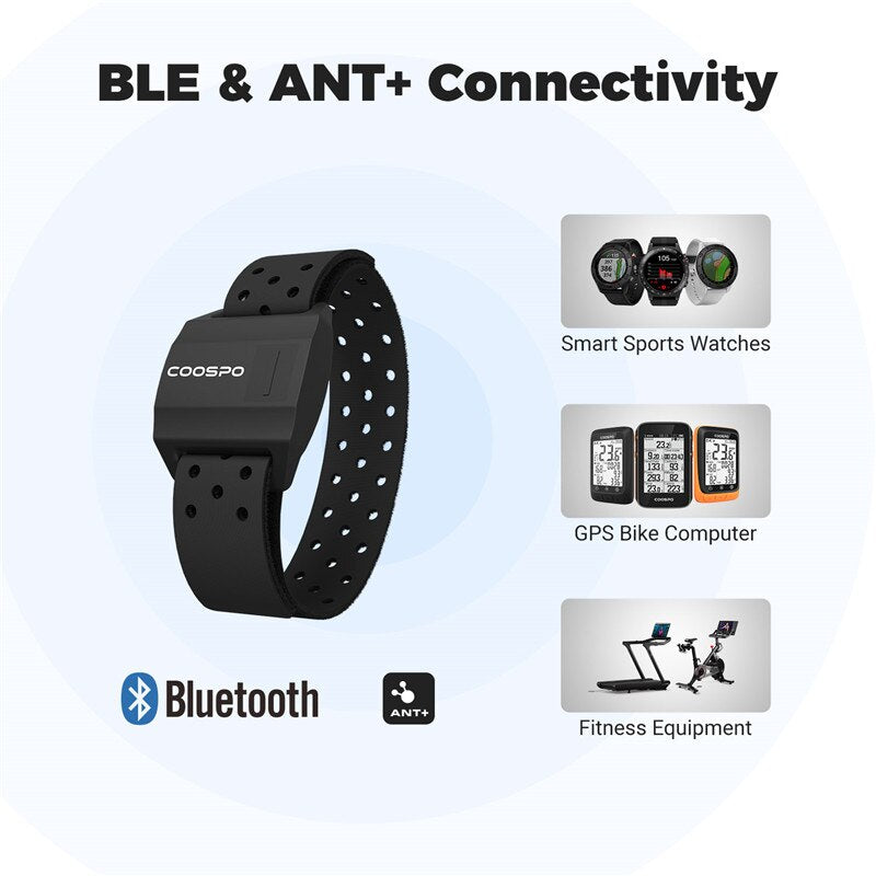 Premium Heart Rate Monitor Bracelet for Fitness – Bluetooth 4.0 ANT+ for Garmin & Wahoo, Optical Sensor, Outdoor Tracker 