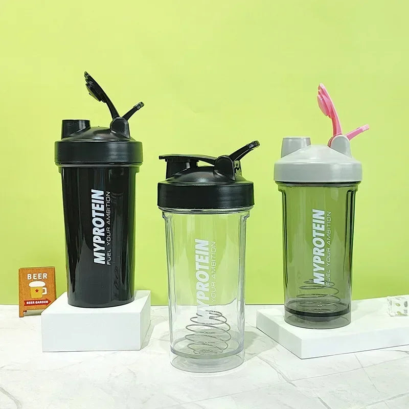 Premium 600ML Shaker Bottle – BPA-Free Sports Water Bottle with Protein Mixer – Portable Travel Cup with Stainless Steel 