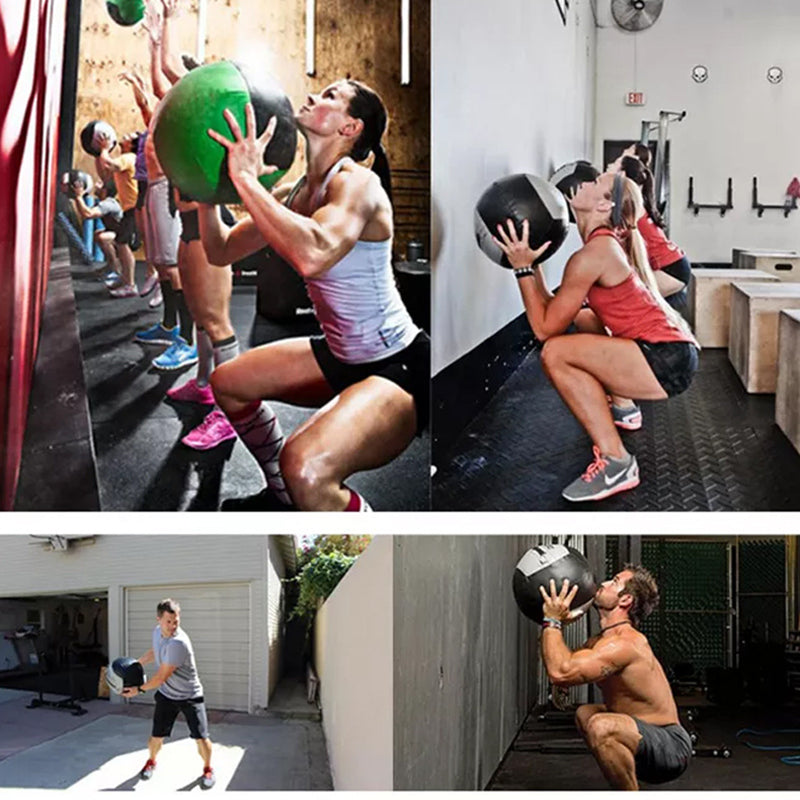 Premium Adjustable Medicine Wall Ball – Empty 2-12kg Core Training Ball for CrossFit, Gym, Strength, and Balance Exercises