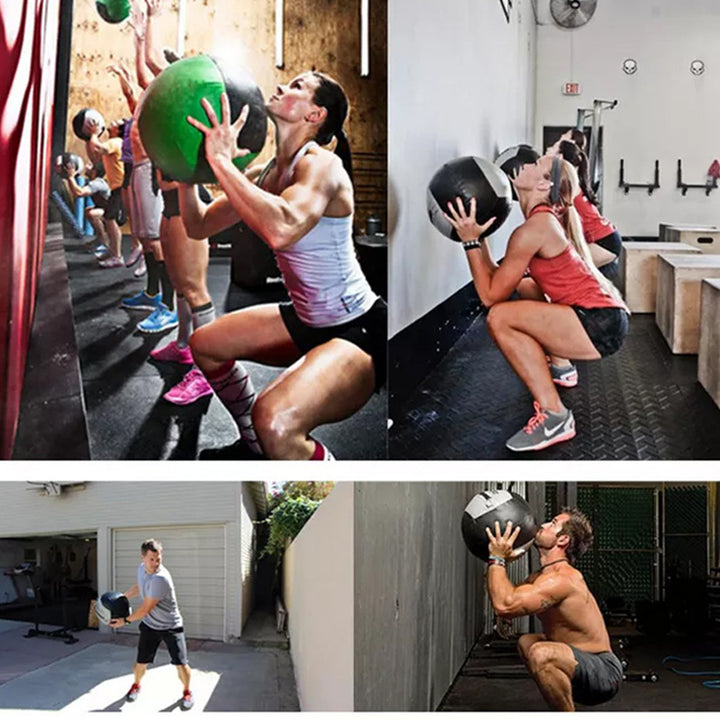 Premium Adjustable Medicine Wall Ball – Empty 2-12kg Core Training Ball for CrossFit, Gym, Strength, and Balance Exercises