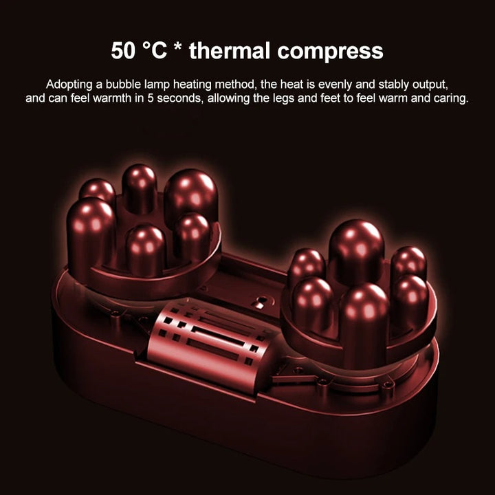 Premium Electric Foot Leg Massager | Deep Tissue Shiatsu Kneading | Heated Roller for Calf Relief | Stress Relief Foot Care 