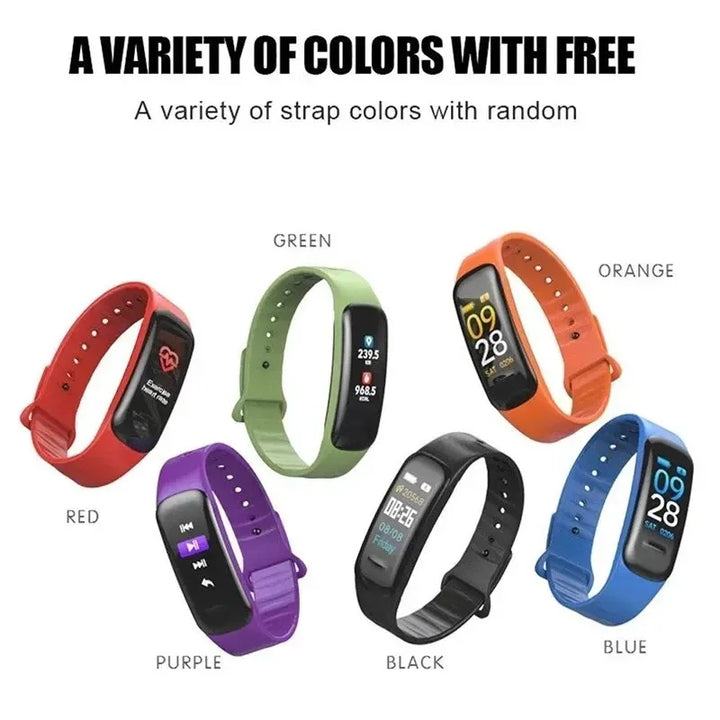 Premium Smart Fitness Watch – Heart Rate, Blood Pressure, Step Counting, Sleep Monitoring, Sports Tracker, Bluetooth, Multi-