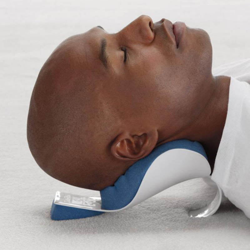 Premium Travel Neck Massage Pillow - Therapeutic Support & Tension Reliever for Neck & Shoulder Relaxation, Soft Sponge 