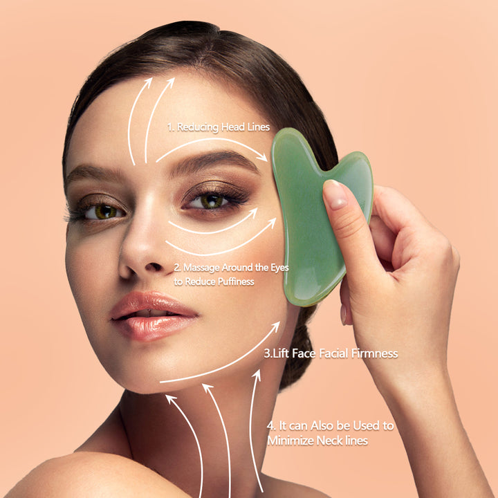 Premium Natural Resin Gua Sha Massage Tool – Scraping Tool Set for Face, Back, Neck, and Body Pain Relief, Smooth-Edge
