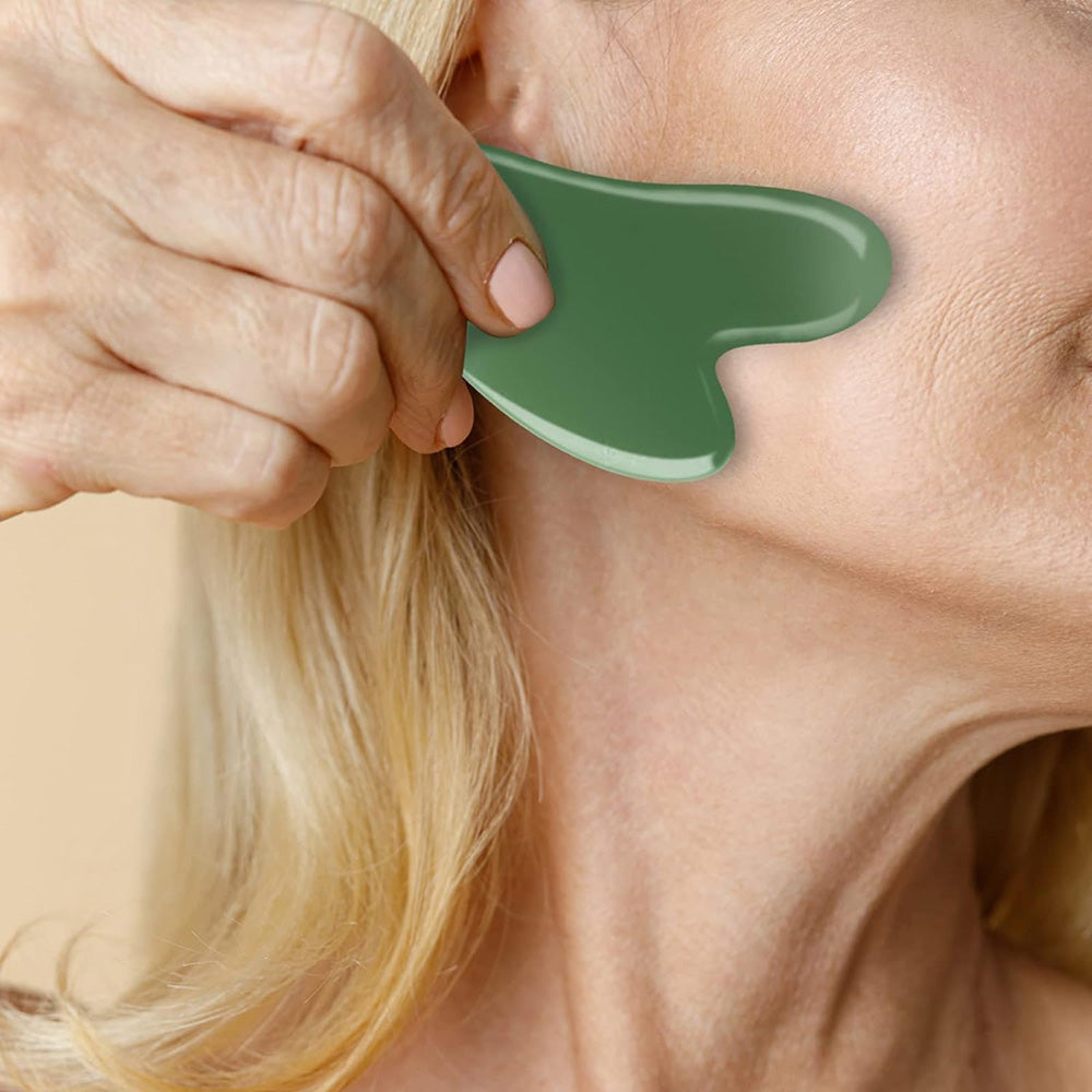 Premium Natural Resin Gua Sha Massage Tool – Scraping Tool Set for Face, Back, Neck, and Body Pain Relief, Smooth-Edge