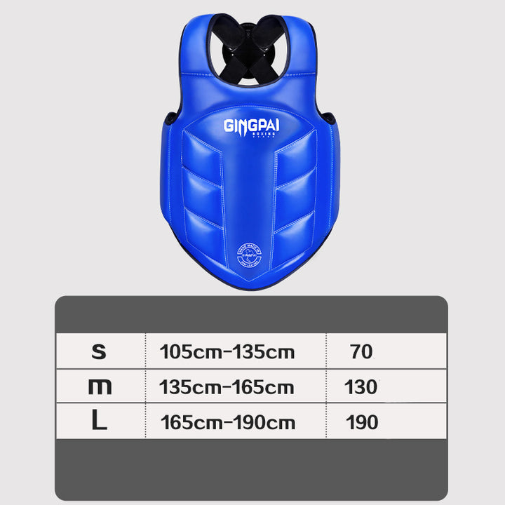Premium Boxing Chest Guard – Reversible Rib Shield Protector for MMA, Taekwondo, Kickboxing & Martial Arts – Body Vest for Training, Target Practice, and Sanda