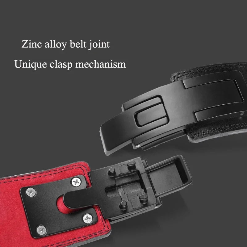 Premium 13MM Weight Lifting Belt with Lever Buckle – Heavy Duty Gym Powerlifting Belt for Men & Women, Competition Level 