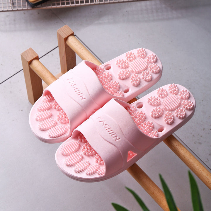Premium Extra Large Acupoint Massage Slippers – Non-Slip Hollow Design for Indoor Home and Bathroom Use, Comfortable Sole Support for Men and Women, Ideal for Relaxation and Foot Therapy